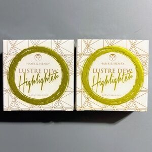 Hank & Henry Beauty Face Body Powder Highlighter Makeup CLEOPATRA 2pc Set NEW